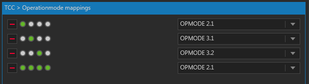 Operation Mode Mapping