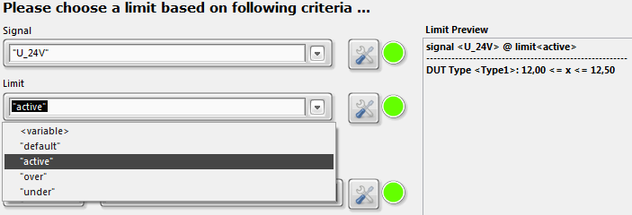 LTT Limit Test Select